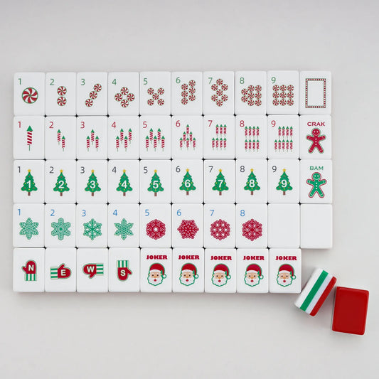 Yuletide Wonderland Christmas Mahjong Set