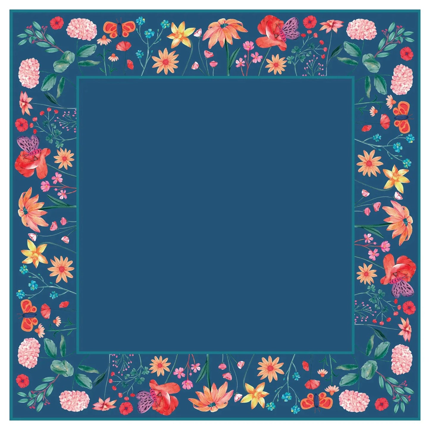 Midnight Butterfly Bloom Mahjong Mat