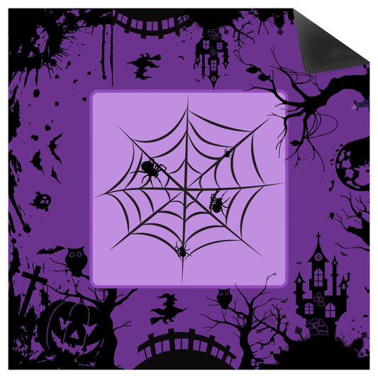 Halloween Witch Cobweb Mahjong Mat