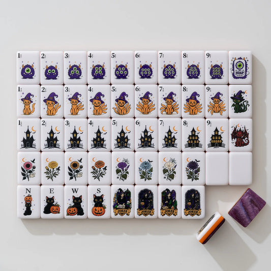 Haunted House Halloween Mahjong Set