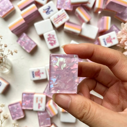 Bloom Shimmering Pastel Garden Mahjong Set
