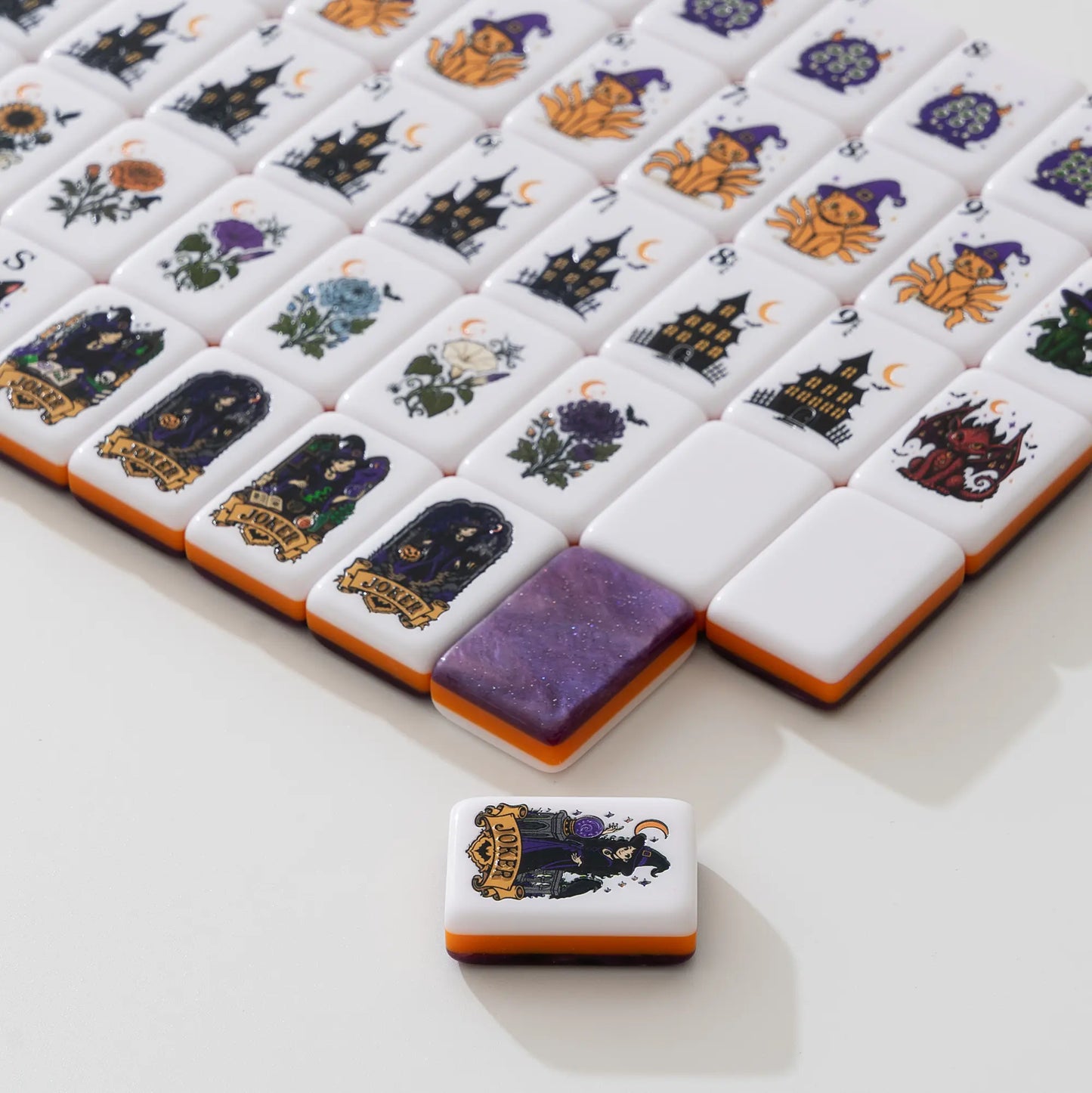 Haunted House Halloween Mahjong Set