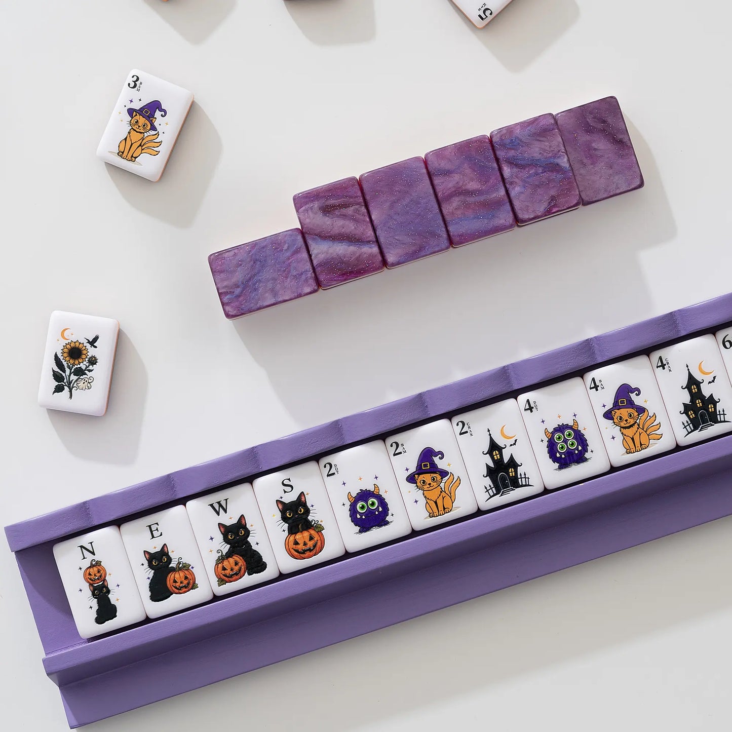 Haunted House Halloween Mahjong Set