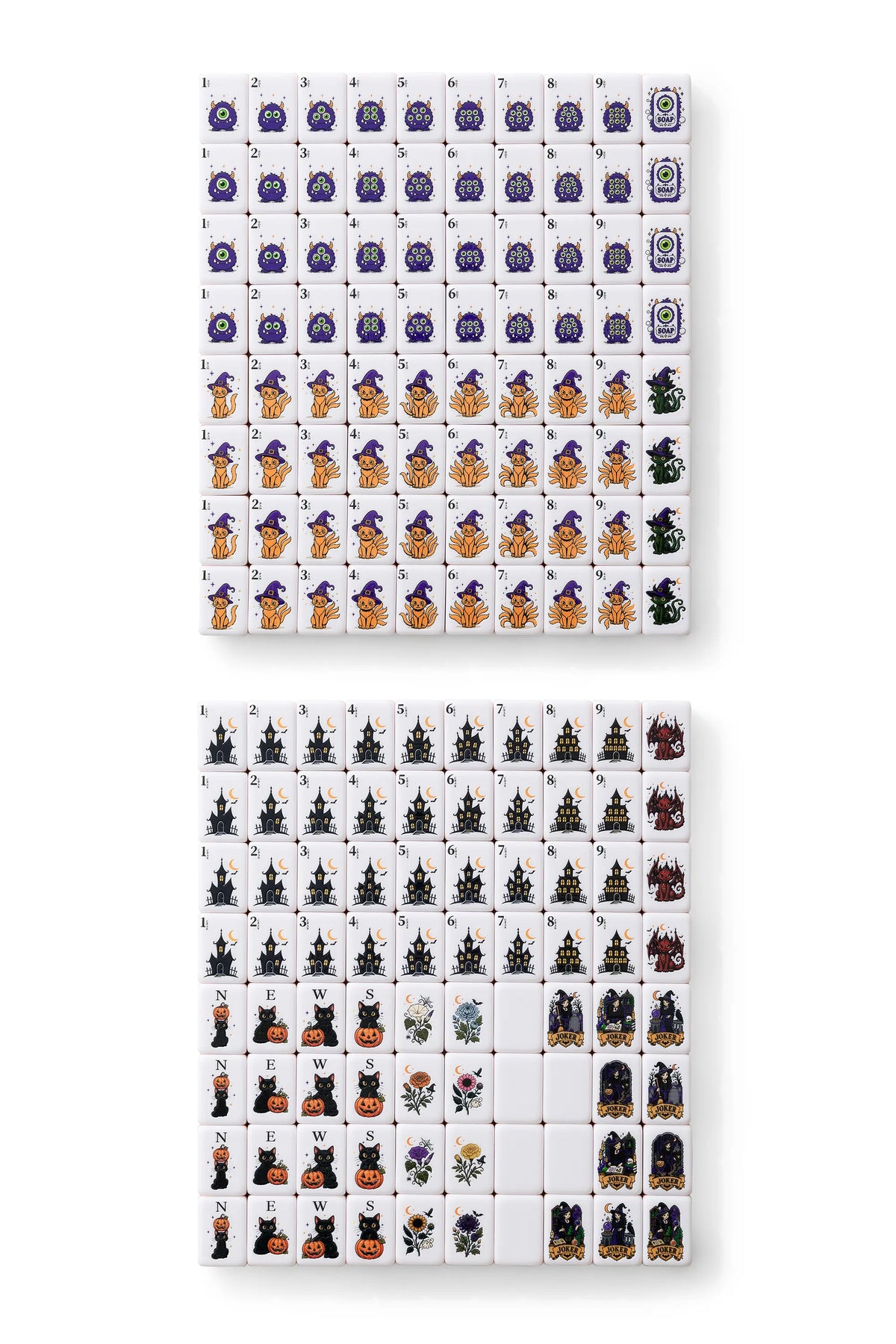 Haunted House Halloween Mahjong Set