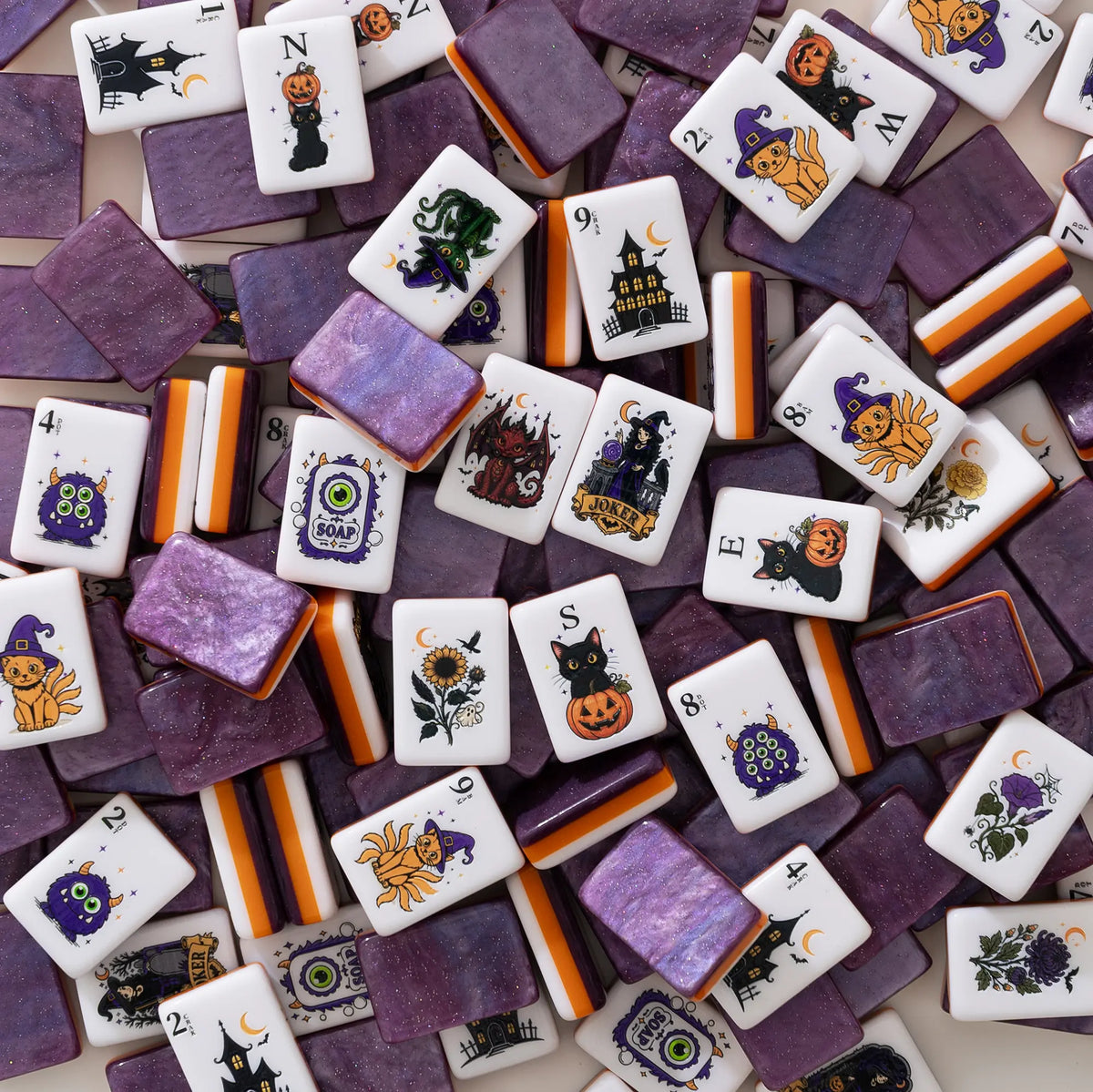 Haunted House Halloween Mahjong Set
