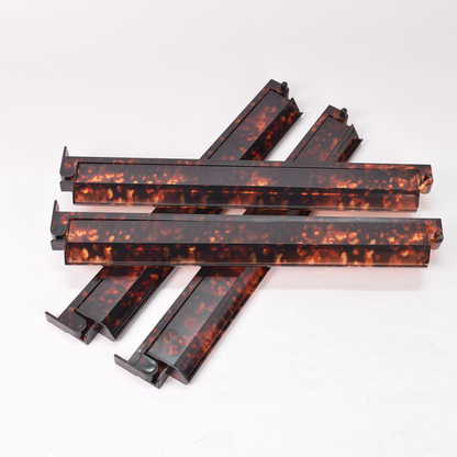 Tortoiseshell Mahjong Racks with Pushers (4-Pack)