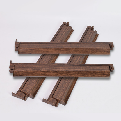 Tortoiseshell Mahjong Racks with Pushers (4-Pack)