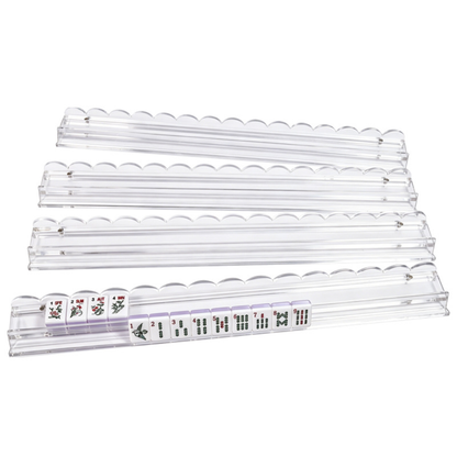 20" Clear Scalloped Acrylic Racks (4-Pack)