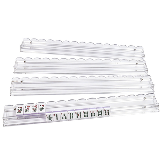 20" Clear Scalloped Acrylic Racks (4-Pack)