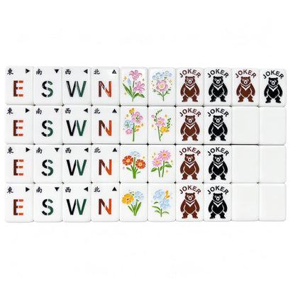 Wildwood Bamboo Bear Heritage Mahjong Set