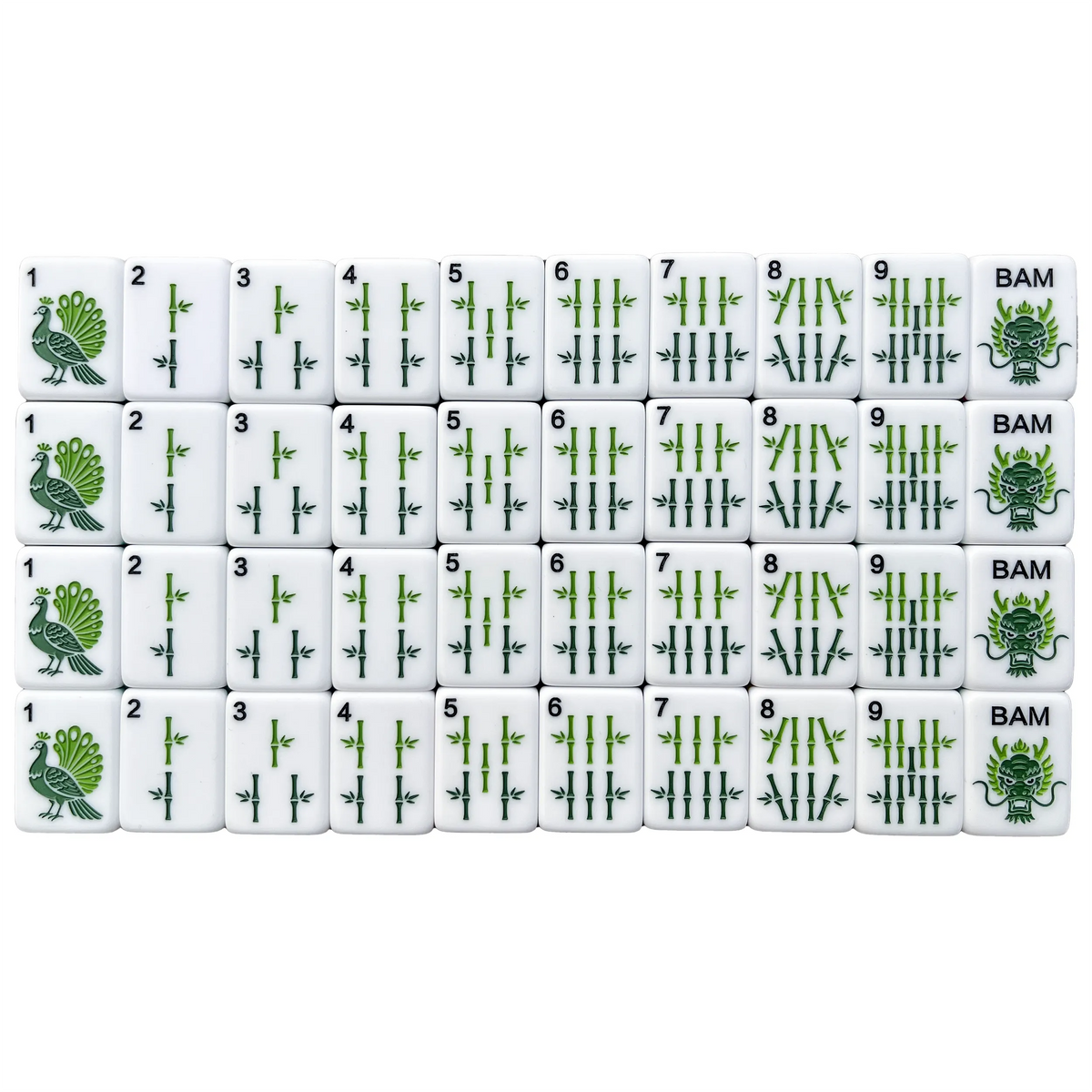 Wildwood Bamboo Bear Heritage Mahjong Set