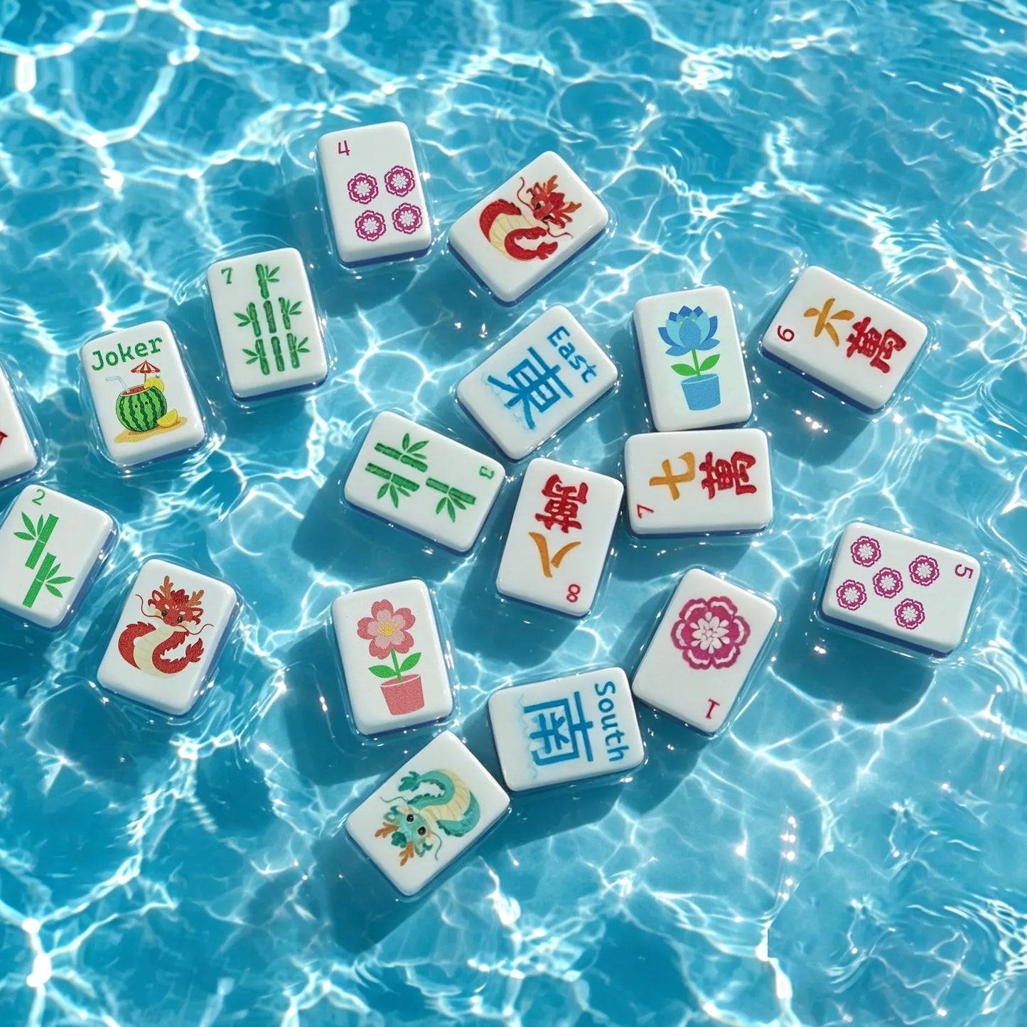 Floating Foam Pool Mahjong Set