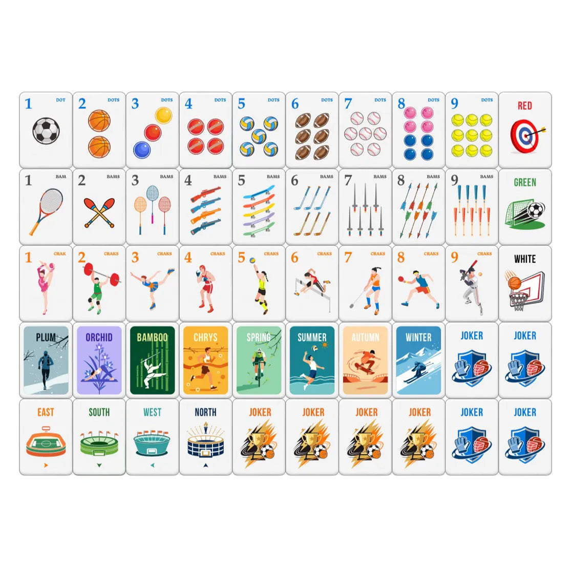 All-Star Sports Championship Mahjong Set