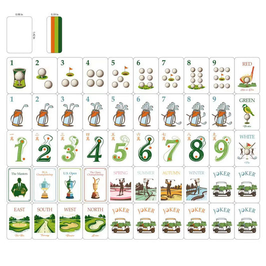 The Fairway Club Golf Mahjong Set