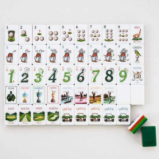 The Fairway Club Golf Mahjong Set