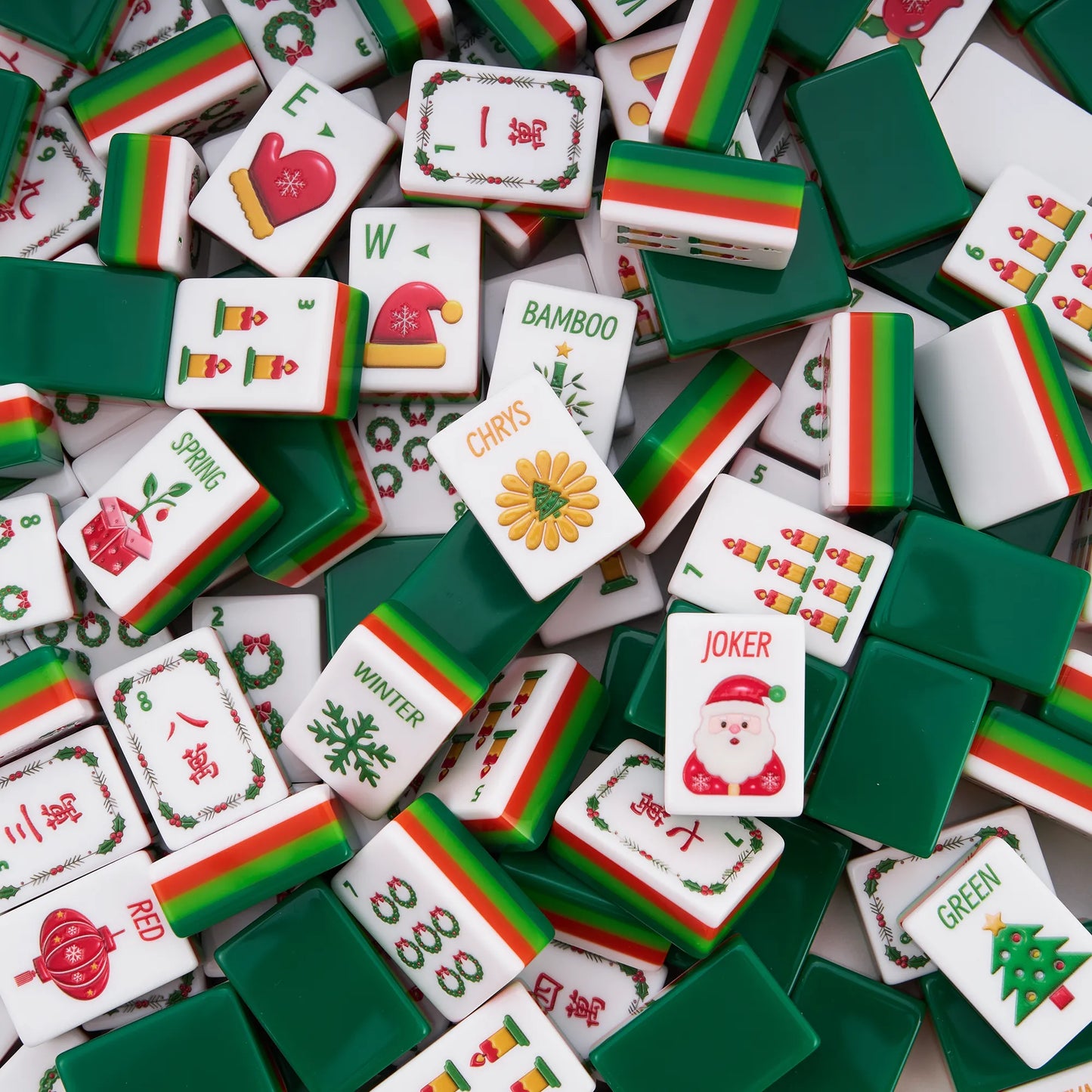 Holly Jolly Christmas Mahjong Set