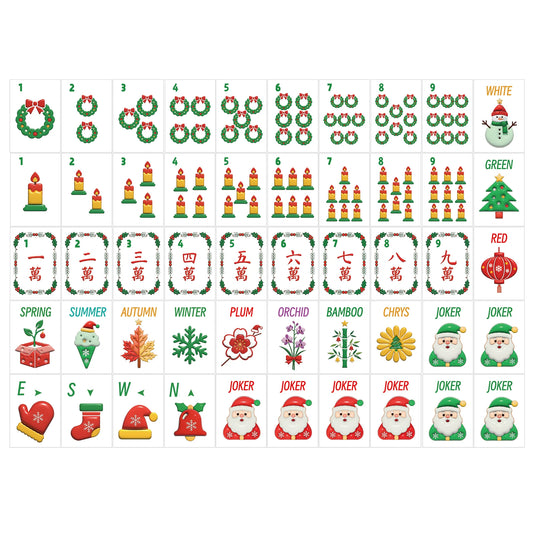 Holly Jolly Christmas Mahjong Set