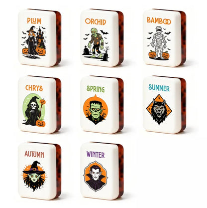 Tortoiseshell Halloween Mahjong Set