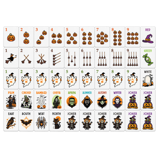 Tortoiseshell Halloween Mahjong Set