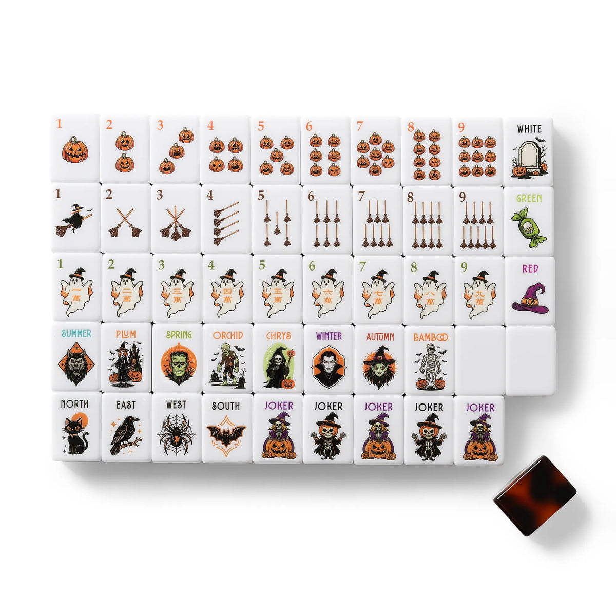 Tortoiseshell Halloween Mahjong Set