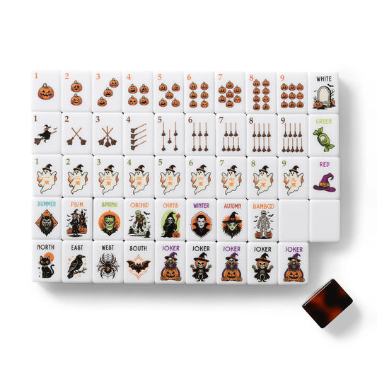 Tortoiseshell Halloween Mahjong Set