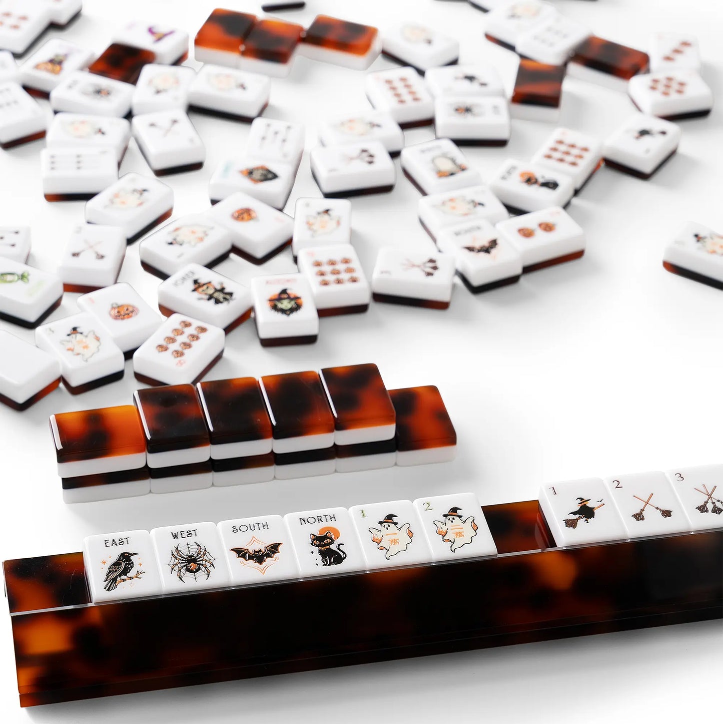 Tortoiseshell Halloween Mahjong Set