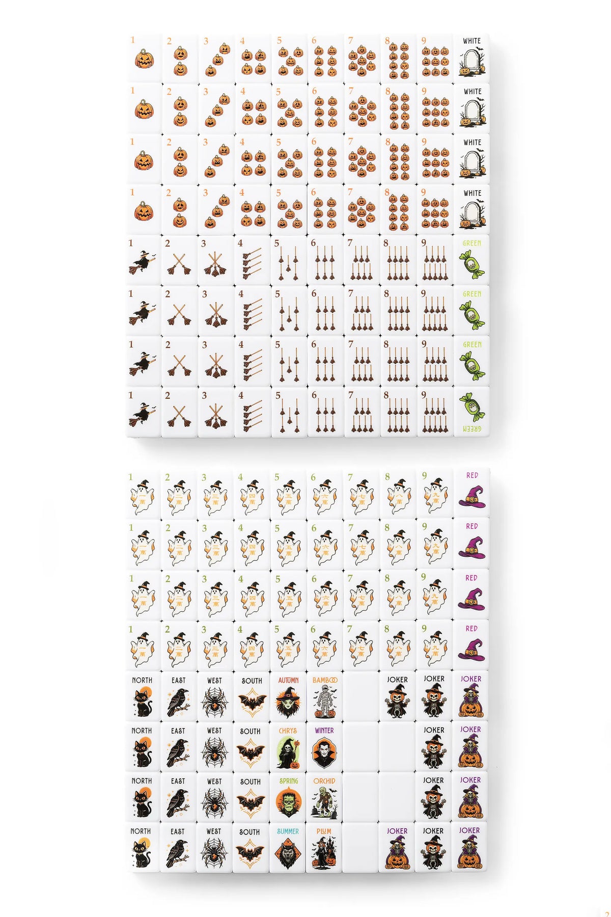 Tortoiseshell Halloween Mahjong Set