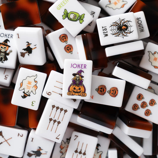 Tortoiseshell Halloween Mahjong Set