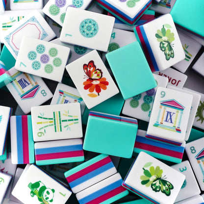 Greek Temple Manor Garden Mahjong Set