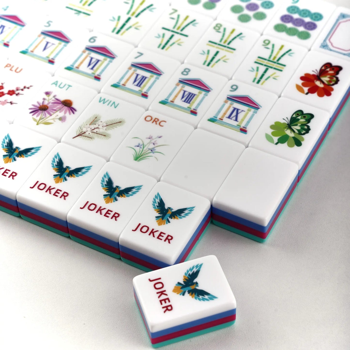 Greek Temple Manor Garden Mahjong Set