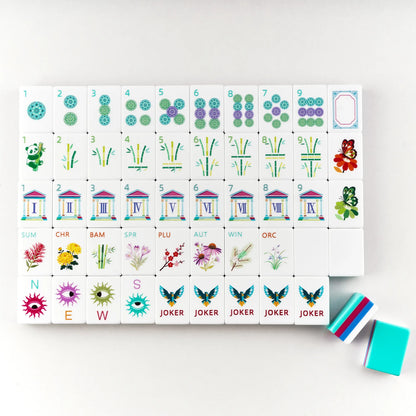 Greek Temple Manor Garden Mahjong Set