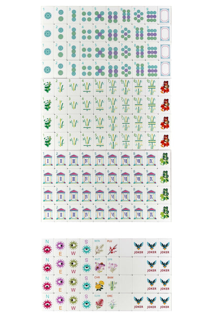 Greek Temple Manor Garden Mahjong Set
