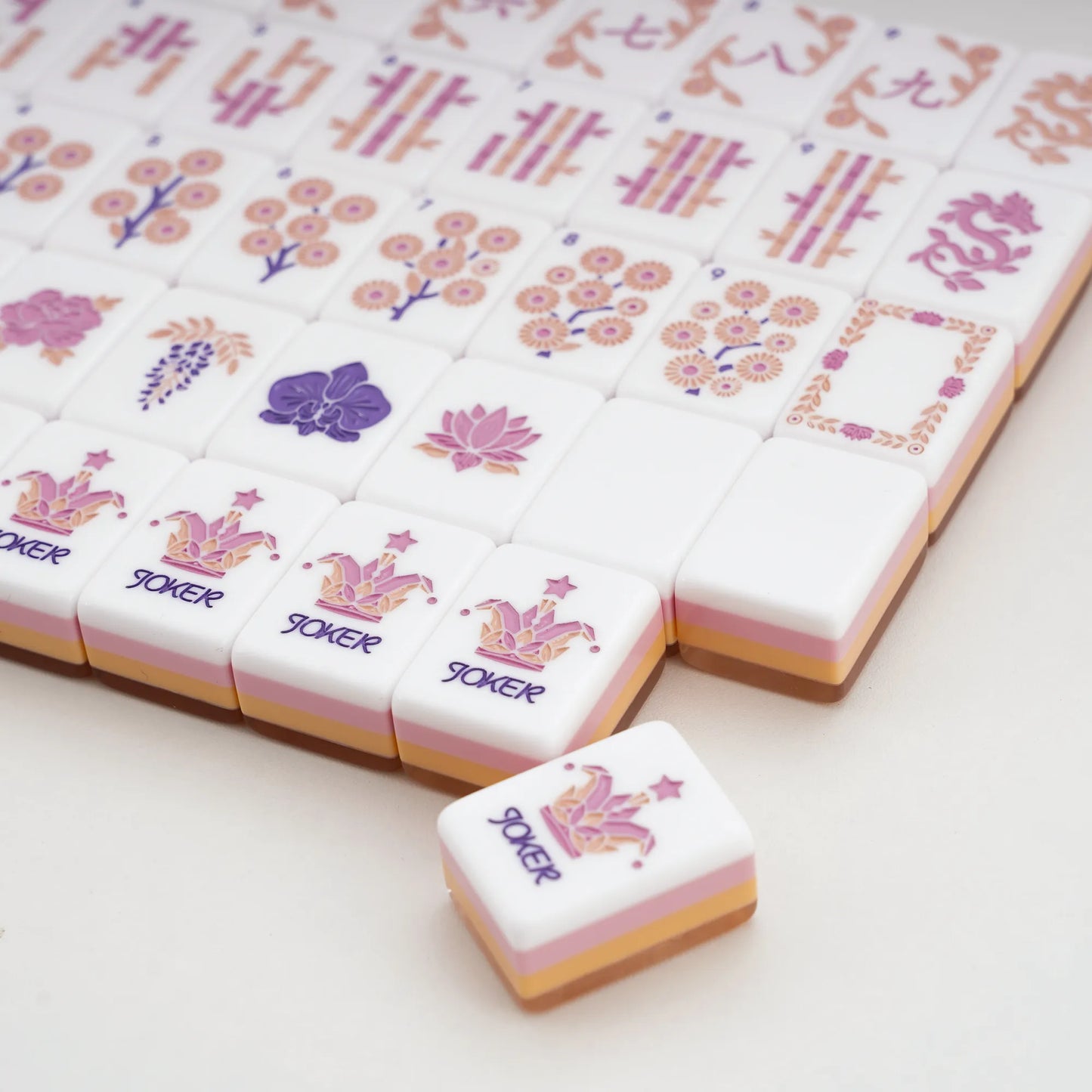 Bloom Shimmering Pastel Garden Mahjong Set