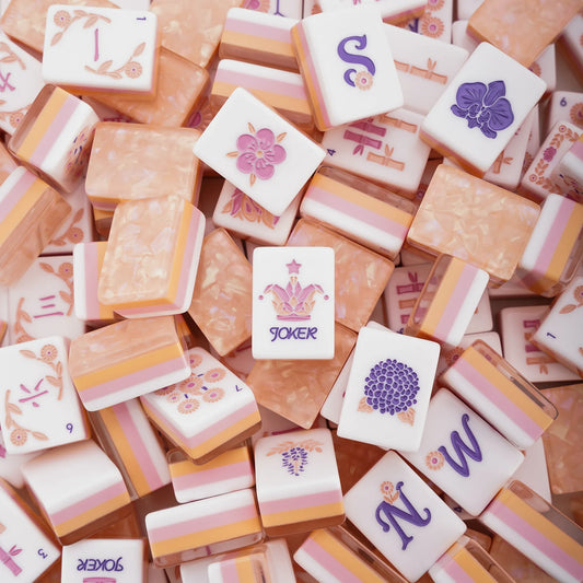 Bloom Shimmering Pastel Garden Mahjong Set