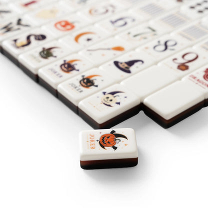 Midnight Witchcraft Halloween Mahjong Set