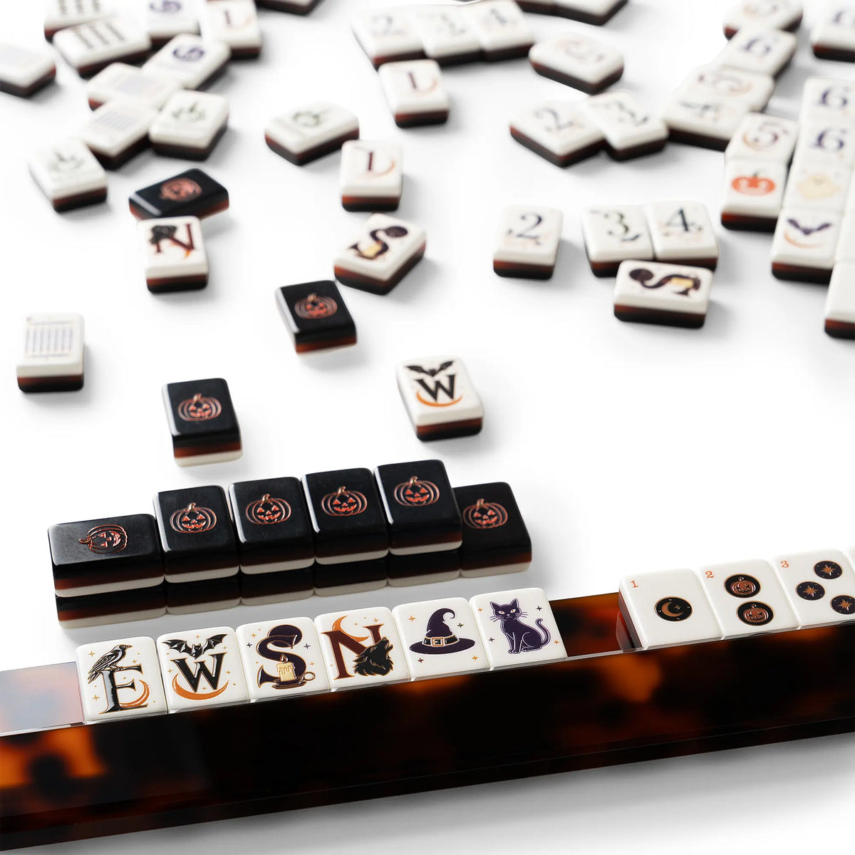 Midnight Witchcraft Halloween Mahjong Set