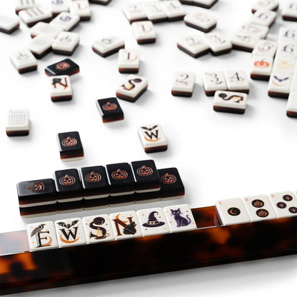 Midnight Witchcraft Halloween Mahjong Set