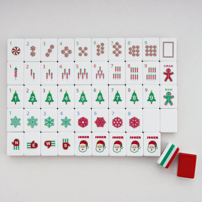 Yuletide Wonderland Christmas Mahjong Set