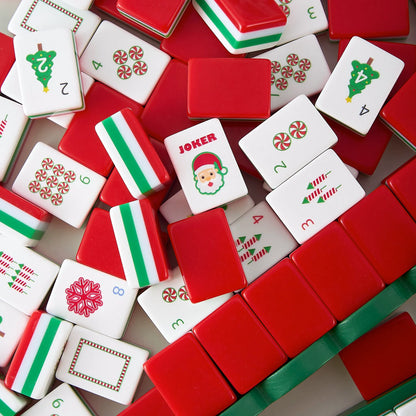 Yuletide Wonderland Christmas Mahjong Set