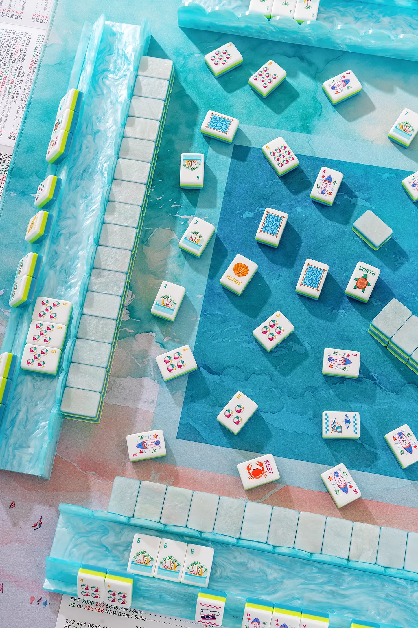 Sunny Beach Day Mahjong Set