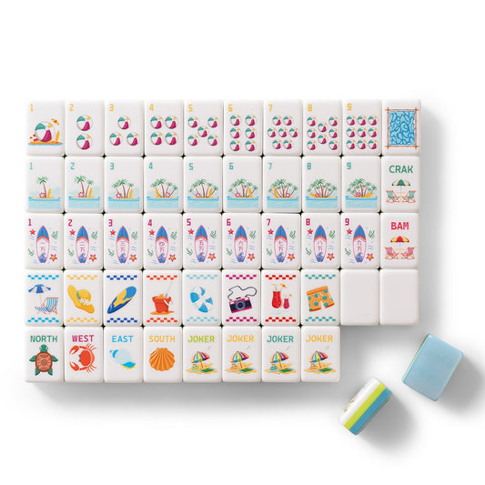 Sunny Beach Day Mahjong Set