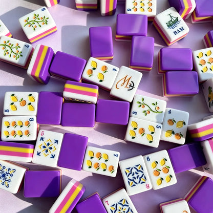Riviera Citrus Royal Purple Mahjong Set