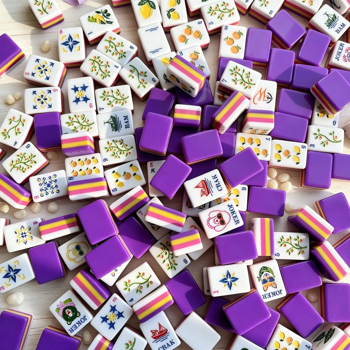 Riviera Citrus Royal Purple Mahjong Set