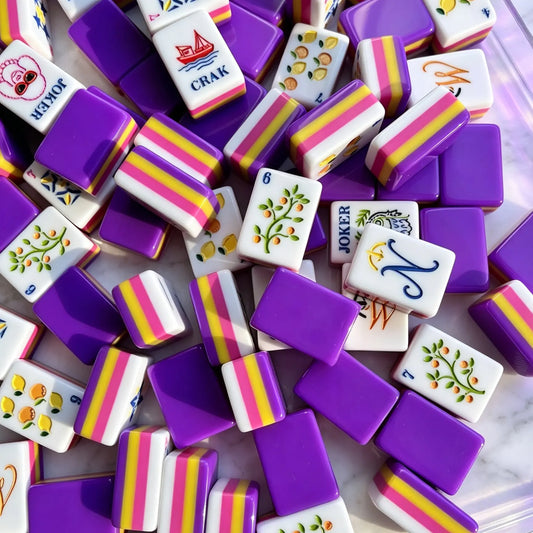 Riviera Citrus Royal Purple Mahjong Set