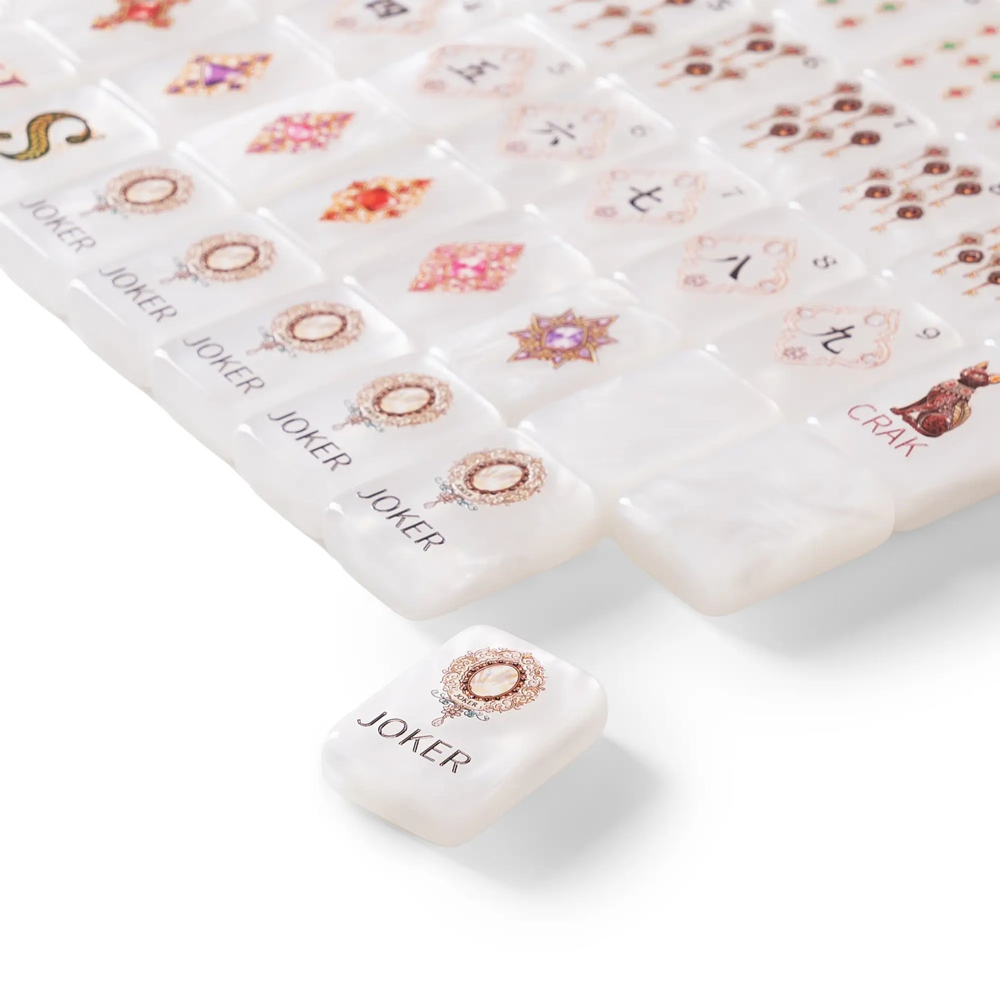 Royal Gemstone Pearlescent Mahjong Set