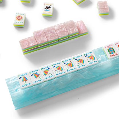 Retro Pop Black Cat Balloon Mahjong Set