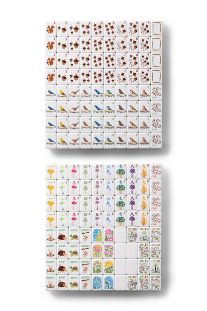 Woodland Grove Woodgrain Mahjong Set