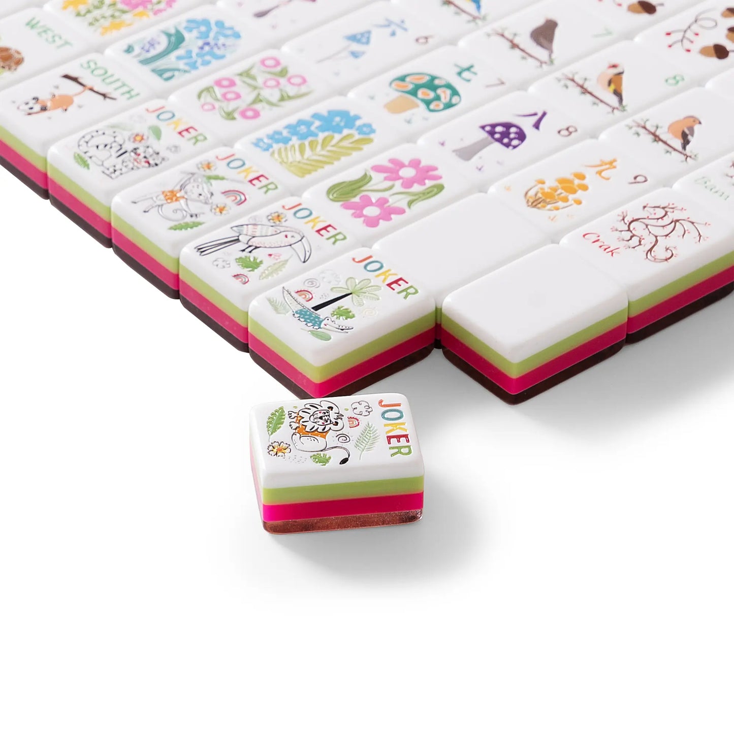 Woodland Grove Woodgrain Mahjong Set