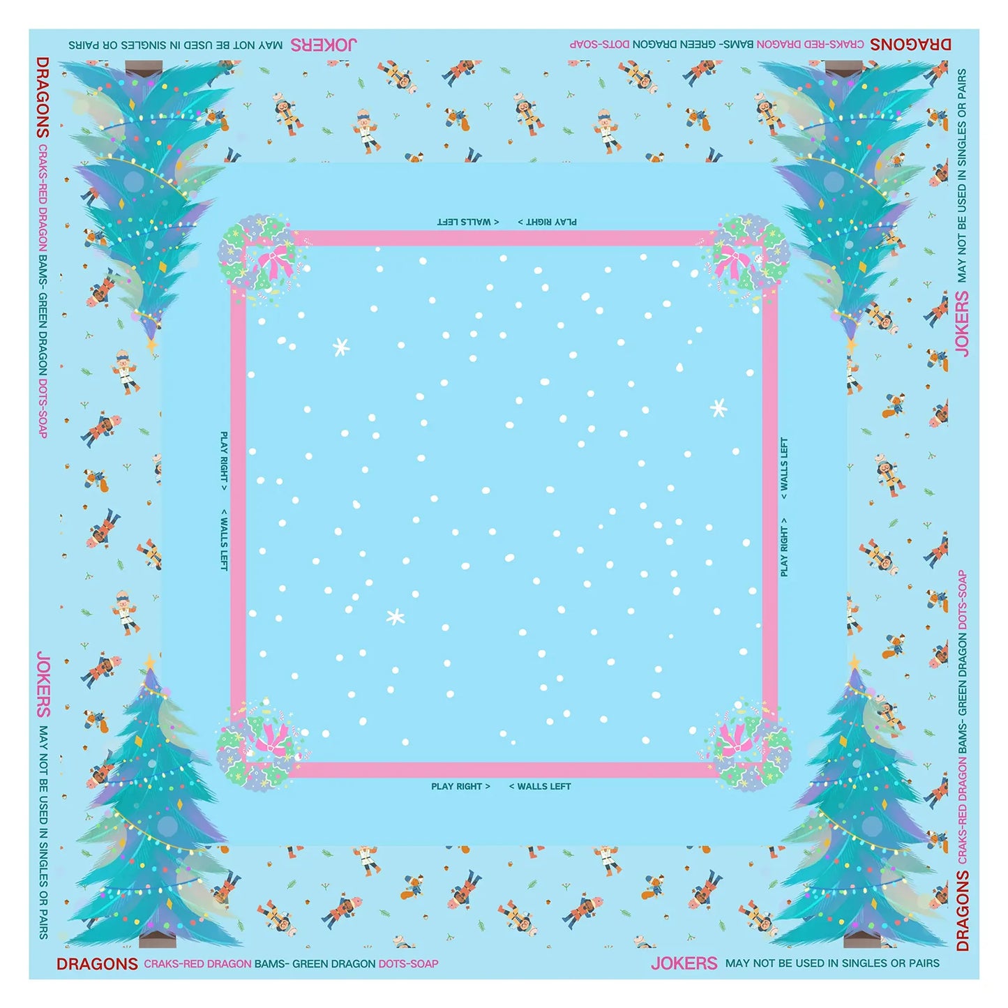 Nutcracker Winter Wonderland Mahjong Mat
