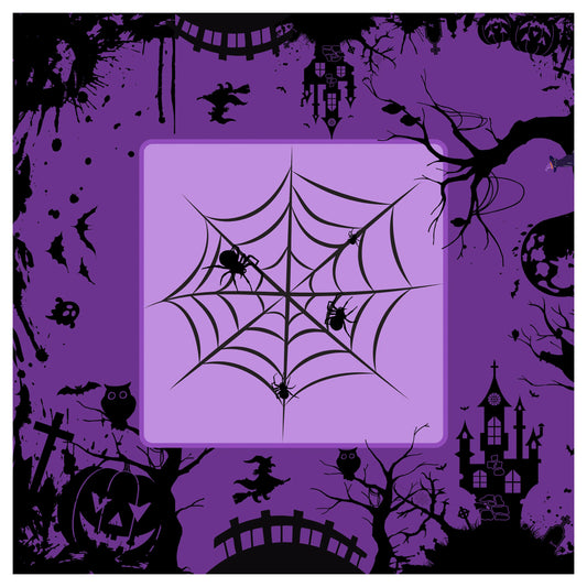 Halloween Witch Cobweb Mahjong Mat